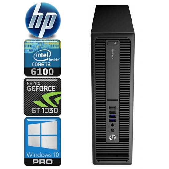 Изображение HP 600 G2 SFF i3-6100 8GB 512SSD+2TB GT1030 2GB WIN10Pro