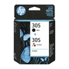 Изображение HP original ink 6ZD17AE, HP 305, 2-pack