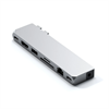 Picture of HUB USB Satechi Satechi Pro Hub max - aluminiowy Hub z podwójnym USB-C do MacBook (2x USB-C, USB-A, 4K HDMI, czytnik kart micro/SD, Ethernet, jack port) (silver)