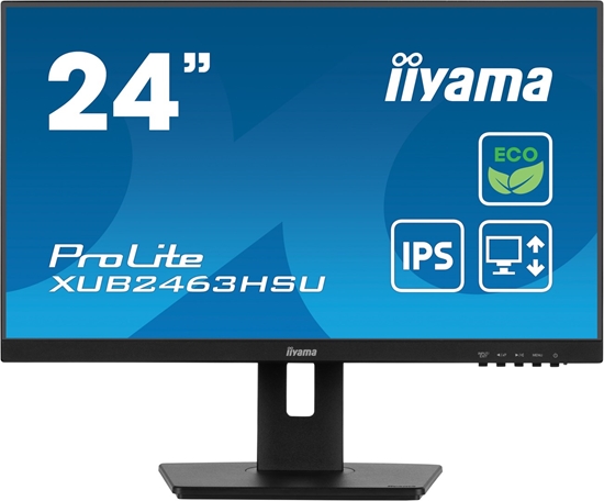 Picture of iiyama ProLite XUB2463HSU-B1 computer monitor 61 cm (24") 1920 x 1080 pixels Full HD LED Black