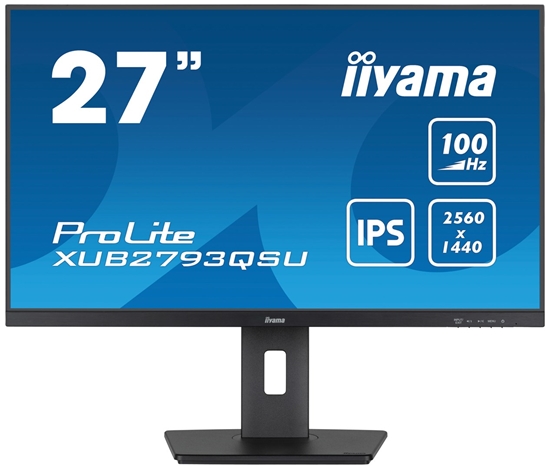 Picture of iiyama ProLite XUB2793QSU-B6 LED display 68.6 cm (27") 2560 x 1440 pixels Quad HD Black