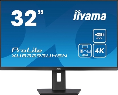 Attēls no iiyama ProLite XUB3293UHSN-B5 computer monitor 80 cm (31.5") 3840 x 2160 pixels 4K Ultra HD LCD Black