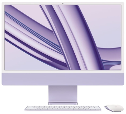 Attēls no iMac 24 cale: M3 8/10, 8GB, 256GB - Fioletowy