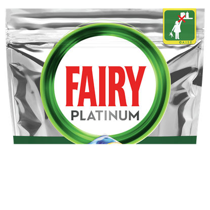 Attēls no Indaplovių tabletės Fairy Platinum All In One Lemon, 100 Tabl.
