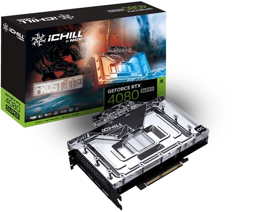 Picture of Karta graficzna Inno3D GeForce RTX 4080 SUPER iCHILL Frostbite 16GB GDDR6X (C408S-166XX-1870FB)