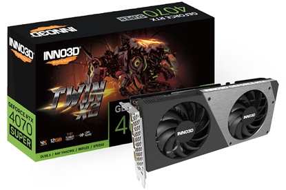 Изображение Karta graficzna Inno3D GeForce RTX 4070 SUPER Twin X2 12GB GDDR6X (N407S2-126X-186162N)