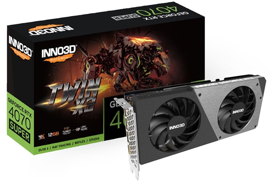 Picture of Karta graficzna Inno3D GeForce RTX 4070 SUPER Twin X2 12GB GDDR6X (N407S2-126X-186162N)