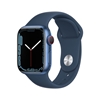 Изображение Išmanusis laikrodis APPLE Watch 7 GPS + Cellular 41mm Blue Aluminium Case with Abyss Blue Sport Band