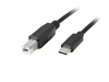 Изображение Kabel  USB-C(M)->USB-B(M) 2.0 1.8m czarny