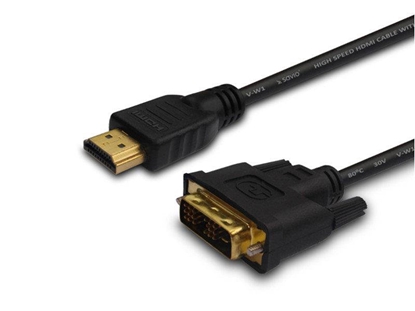 Attēls no Kabel Savio HDMI - DVI-D 1.8m czarny (cl-139)