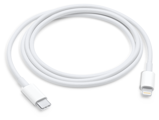 Picture of Kabelis Apple USB Type-C Male - Lightning Male 1m White