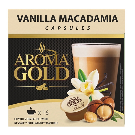 Изображение Kafijas kapsulas Aroma Gold Vanilla Macadamia, 256g