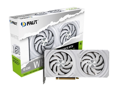 Изображение Karta graficzna GeForce RTX 4060 Ti 8GB GDDR6 128bit 3DP biała