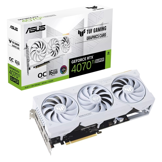 Picture of Karta graficzna Asus TUF Gaming GeForce RTX 4070 Ti SUPER OC White 16GB GDDR6X (TUF-RTX4070TIS-O16G-WHITE-GAMING)