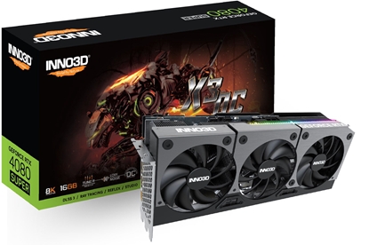 Picture of Karta graficzna Inno3D GeForce RTX 4080 SUPER X3 OC 16GB GDDR6X (N408S3-166XX-187049N)