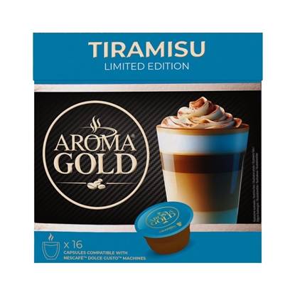 Picture of Kavos kapsulės AROMA GOLD Tiramisu,16 kaps. 256 g.