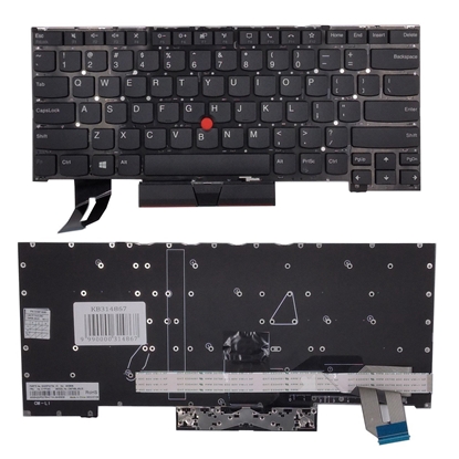 Attēls no Keyboard LENOVO ThinkPad T14s, with trackpoint, US
