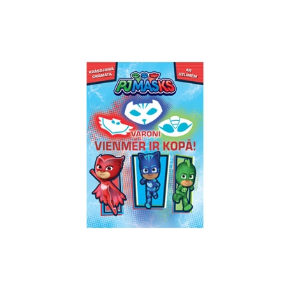 Attēls no Krāsojamā grāmata PJMasks Varoņi + uzlīmes