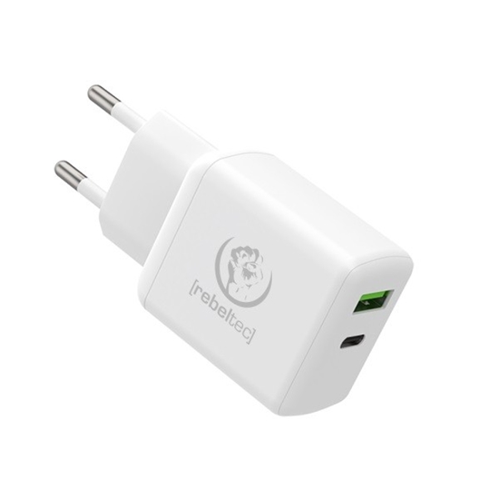 Изображение Ładowarka sieciowa dwa porty USB-C + USB-A  H200 TURBO QC3.0 + PD20W