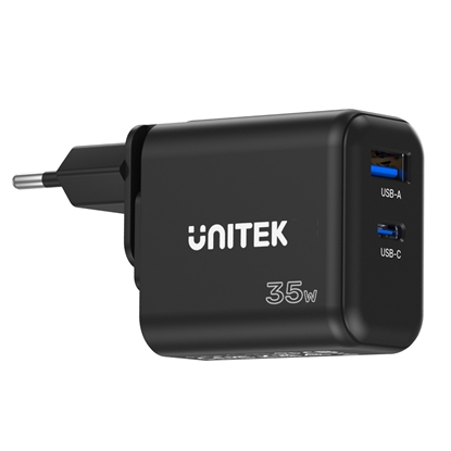 Attēls no Ładowarka Sieciowa GAN PD USB-C + USB-A 35W; P1119A 