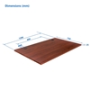 Изображение Laminated particle board Table top Up Up, dark walnut 1200x750x25mm