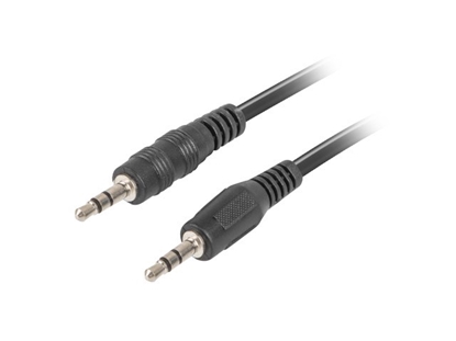 Attēls no Lanberg CA-MJMJ-10CC-0020-BK audio cable 2 m 3.5mm Black