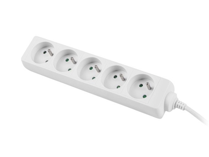 Изображение LANBERG POWER STRIP 1.5M WHITE, 5X 230V PL