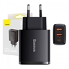 Picture of Lādētājs Baseus Compact Quick Charger 2 x USB + USB-C 30W Black