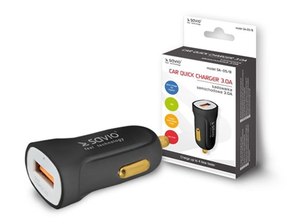 Picture of Lādētājs Savio Car Quick Charge Charger 