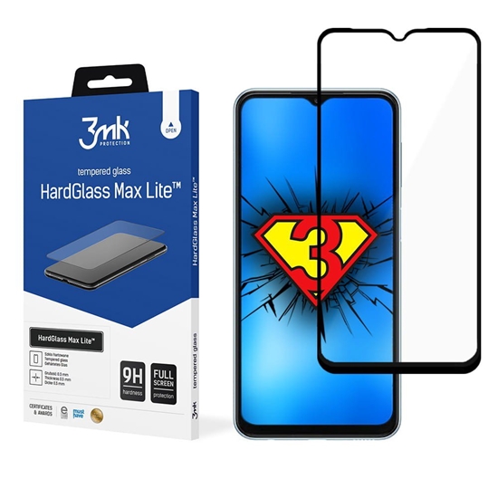 Изображение LCD apsauginis stikliukas 3mk Hard Glass Max Lite Samsung A245 A24 4G/A246 A24 5G juodas