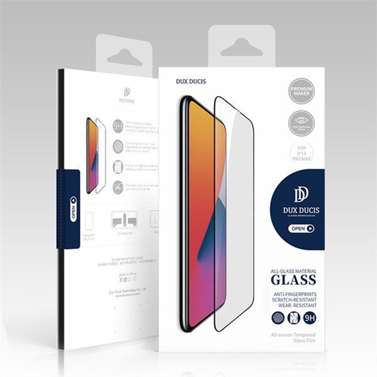 Изображение LCD apsauginis stikliukas Dux Ducis Apple iPhone 12 Pro Max juodas