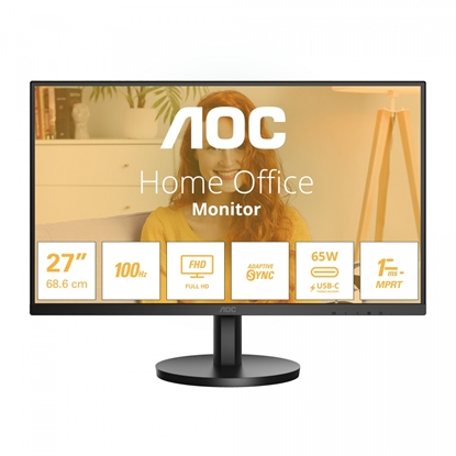 Изображение LCD Monitor|AOC|27B3CA2|27"|Business|Panel IPS|1920x1080|16:9|100 Hz|Matte|1 ms|Speakers|Tilt|27B3CA2