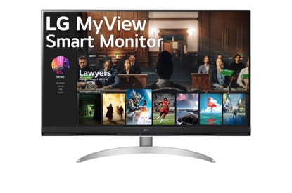 Attēls no LCD Monitor|LG|MyView 32''|31.5"|Smart/4K|Panel VA|3840x2160|16:9|5 ms|Speakers|Tilt|Colour White|32SQ700S-W
