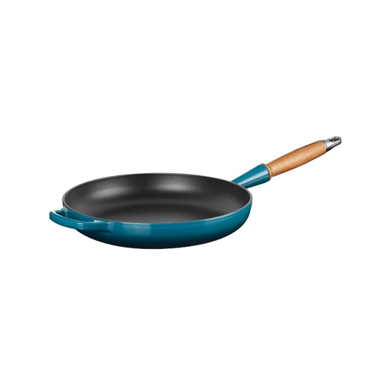 Picture of Le Creuset Cast iron pan with wooden handle Ø28cm