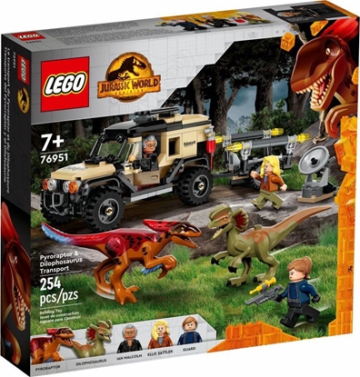 Picture of LEGO Jurassic World 76951 Pyroraptor & Dilophosaurus Transport