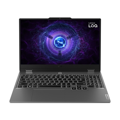 Attēls no Lenovo LOQ Intel® Core™ i5 i5-12450HX Laptop 39.6 cm (15.6") Full HD 16 GB DDR5-SDRAM 512 GB SSD NVIDIA GeForce RTX 4050 Wi-Fi 6 (802.11ax) NoOS Grey