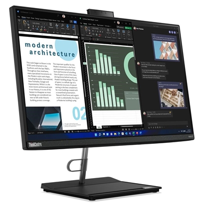 Изображение Lenovo ThinkCentre neo 30a Intel® Core™ i5 i5-1240P 60.5 cm (23.8") 1920 x 1080 pixels All-in-One PC 8 GB DDR4-SDRAM 512 GB SSD Windows 11 Pro Wi-Fi 6 (802.11ax) Black