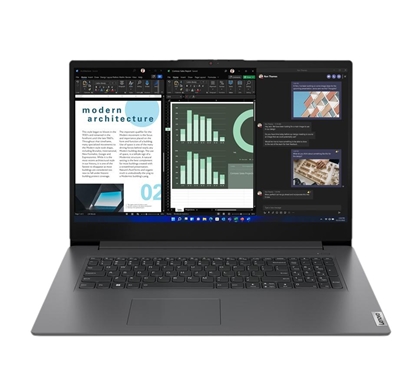 Picture of Lenovo V V17 Laptop 43.9 cm (17.3") Full HD Intel® Core™ i5 i5-1335U 16 GB DDR4-SDRAM 512 GB SSD Wi-Fi 6 (802.11ax) Windows 11 Pro Grey