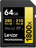 Picture of Lexar memory card SDXC 64GB Professional 1800x UHS-II U3 V60