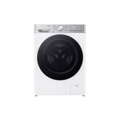 Attēls no LG | F4WR909P3W | Energy efficiency class A | Front loading | Washing capacity 9 kg | 1400 RPM | Depth 56 cm | Width 60 cm | Display | TFT | Steam function | Direct drive | Wi-Fi | White