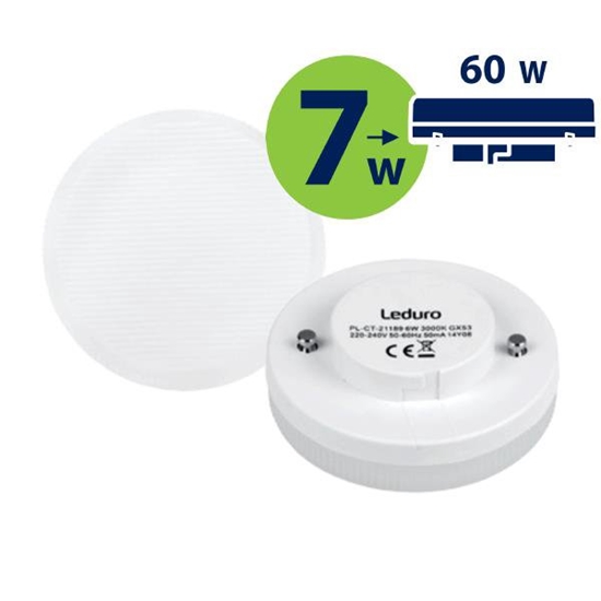 Изображение Lempa LED 7W GX53 PL-CT-21199 Leduro