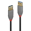 Изображение Lindy 0,5m USB 3.2 Type A Cable, Anthra Line