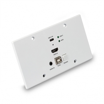 Изображение Lindy 150m HDMI & TypeC HDBT EU WallPlate KVM Extender