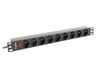 Picture of Listwa zasilająca rack PDU 19 cali  1U 16A 9X 230V PL 3m czarny