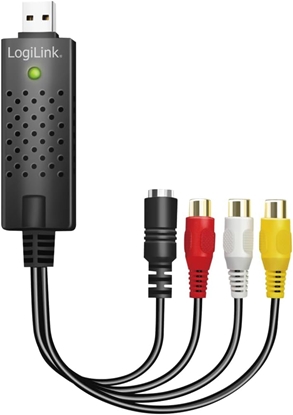 Attēls no Logilink | USB 2.0 A/V grabber, USB-A/M to 3x RCA + Mini-DIN 5/F, Windows 11 | VG0030A