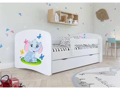 Изображение Lova Babydreams - Mažasis drambliukas, balta, 180x80, su stalčiumi