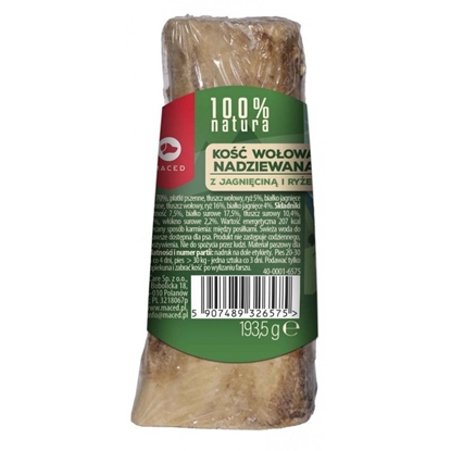 Attēls no MACED Bone stuffed with lamb and rice - chew for dog - 193,5g