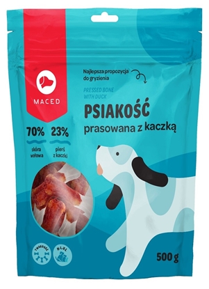 Изображение MACED Pressed bone with duck - dog chew - 500g