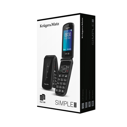 Picture of MaxCKruger & Matz Phone for seniors KM0929 7,11 cm (2,8") 108,5 g Black