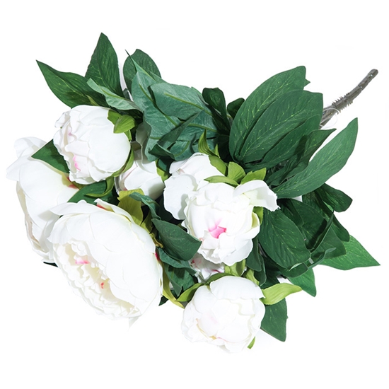 Picture of Mākslīgie ziedi 4Living Green Peoniju pušķis 50cm balts